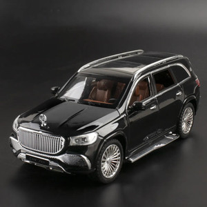 akvanar 124 mercedes maybach gls 600 suv metal light  sound die cast car toy