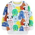 Akyzic Toddler Boys Sweatshirts Cotton Crewneck Truck Shirt Dinosaur Long Sleeve Pullover Tops Tees 2-8T