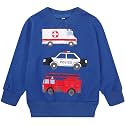 Akyzic Toddler Boys Sweatshirts Cotton Crewneck Truck Shirt Dinosaur Long Sleeve Pullover Tops Tees 2-8T