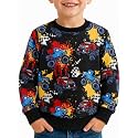 Akyzic Toddler Boys Sweatshirts Cotton Crewneck Truck Shirt Dinosaur Long Sleeve Pullover Tops Tees 2-8T