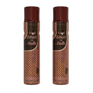 al-nuaim ameer al oudh air freshener - 300ml pack of 2  alcohol free air freshener  room freshner  a wave of freshness