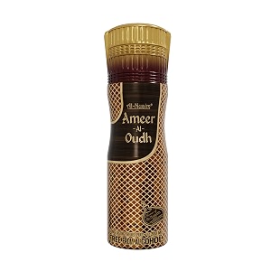al-nuaim ameer al oudh alcohol free deodorant  body spray  long lasting perfumed spray for men  pack of 2 x 200ml