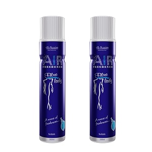 al-nuaim blue lady air freshener - 300ml pack of 2 alcohol free air freshener  room freshner a wave of freshness