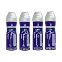 Al-Nuaim Blue Lady Alcohol Free Deodorant For Women - Pack of 4 (200ml Each) | Body Spray | Long Lasting Perfumed Spray