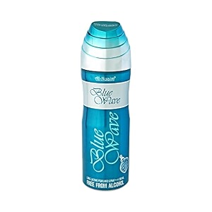 al-nuaim blue wave alcohol free deodorant body spray long lasting perfumed spray men 200ml