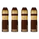 Al-Nuaim Brown Mirage Alcohol Free Deodorant - Pack of 4 (200ml Each) | Body Spray | Long Lasting Perfumed Spray For Men