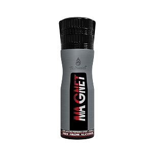 al-nuaim magnet alcohol free deodorant  body spray  long lasting perfumed spray for men  pack of 1-200ml
