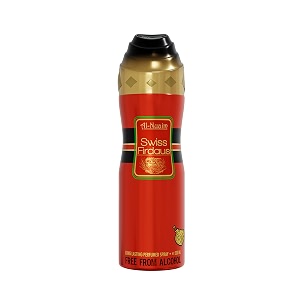 al-nuaim swiss firdous alcohol free deodorant  body spray  long lasting perfumed spray for unisex  pack of 1-200ml