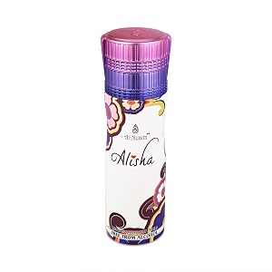 al-nuaim alisha alcohol free deodorant body spray long lasting perfumed spray women 200ml