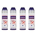 Al-Nuaim White London Alcohol Free Deodorant for Men &amp; Women - Pack of 4 (200ml Each) | Body Spray | Long Lasting Perfumed Spray