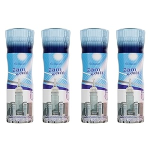 al-nuaim zam zam alcohol free deodorant - 200ml pack of 4 body spray long lasting perfumed spray for men amp women