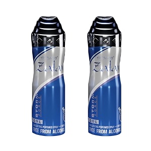 al-nuaim zatax alcohol free deodorant  body spray  long lasting perfumed spray for unisex  pack of 2 x 200ml
