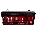 AL-QURAISH OPEN/CLOSE,CLOCK Led Running/Scrolling Programable Text Message Display Board WI-FI (RED, 7 INCH. × 13 INCH.)