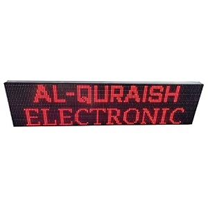 al-quraish p10 led runningscrolling programable text message display board wi-fi red 12 inch  49 inch