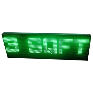 al-quraish p10 led runningscrolling programable text message display board wi-fi green 12 inch  37 inch both side