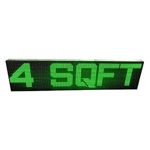 al-quraish p10 led runningscrolling programable text message display board wi-fi green 12 inch  49 inch