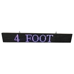 al-quraish p10 led runningscrolling programable text message display board wi-fi white 7 inch  49 inch