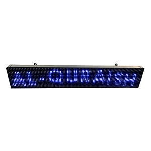 al-quraish p10 led runningscrolling programable text message display board wi-fi blue 7 inch  37 inch both side