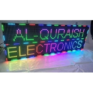 al-quraish p10 led runningscrolling programable text message display board wi-fi rgb 12 inch  37 inch