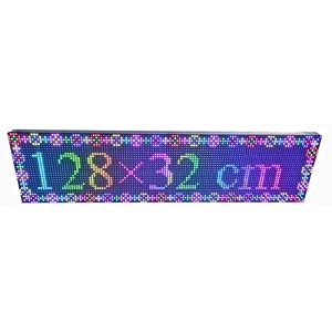 al-quraish p10 led runningscrolling programable text message display board wi-fi rgb 12 inch  49 inch
