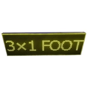 al-quraish p10 led runningscrolling programable text message display board wi-fi yellow 12 inch  37 inch