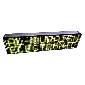 al-quraish p10 led runningscrolling programable text message display board wi-fi yellow 7 inch 25 inch both side