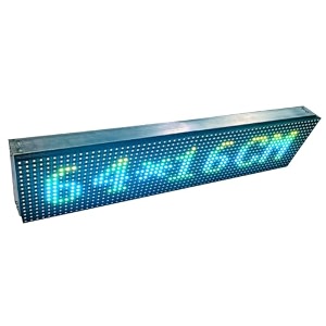 al-quraish p10 led runningscrolling programable text message display board wi-fi rgb 7inch  25 inch