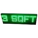 AL-QURAISH P10 Led Running/Scrolling Programable Text Message Display Board WI-FI (GREEN, 12 INCH. × 37 INCH. BOTH SIDE)