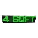 AL-QURAISH P10 Led Running/Scrolling Programable Text Message Display Board WI-FI (GREEN, 12 INCH. × 49 INCH.)