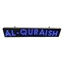 AL-QURAISH P10 Led Running/Scrolling Programable Text Message Display Board WI-FI (BLUE, 7 INCH. × 37 INCH. BOTH SIDE)