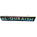 AL-QURAISH P10 Led Running/Scrolling Programable Text Message Display Board WI-FI (RGB, 7 INCH. × 37 INCH. BOTH SIDE)