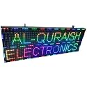 AL-QURAISH P10 Led Running/Scrolling Programable Text Message Display Board WI-FI (RGB, 12 INCH. × 37 INCH. Both Side)
