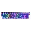AL-QURAISH P10 Led Running/Scrolling Programable Text Message Display Board WI-FI (RGB, 12 INCH. × 49 INCH.)