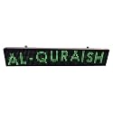 AL-QURAISH P10 Led Running/Scrolling Programable Text Message Display Board WI-FI (Green, 7 INCH. × 37 INCH.)
