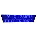 AL-QURAISH P10 Led Running/Scrolling Programable Text Message Display Board WI-FI (BLUE, 12 INCH. × 49 INCH. BOTH SIDE)