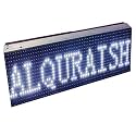 AL-QURAISH P10 Led Running/Scrolling Programable Text Message Display Board WI-FI (WHITE, 7 INCH. 25 INCH. BOTH SIDE)