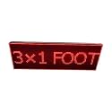 AL-QURAISH P10 Led Running/Scrolling Programable Text Message Display Board WI-FI (RED, 12 INCH. × 37 INCH.)