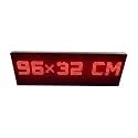 AL-QURAISH P10 Led Running/Scrolling Programable Text Message Display Board WI-FI (RED, 12 INCH. × 37 INCH. BOTH SIDE)