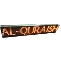 AL-QURAISH P10 Led Running/Scrolling Programable Text Message Display Board WI-FI (YELLOW, 7INCH. × 25 INCH)