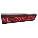 AL-QURAISH P10 Led Running/Scrolling Programable Text Message Display Board WI-FI (RED, 7INCH. × 25 INCH)