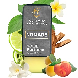nomade solid perfume for men amp women  alcohol-free non-greasy long-lasting natural fragrance  portable amp travel-friendly cologne nomade