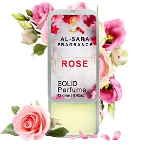 rose solid perfume  alcohol-free long-lasting floral fragrance  non-greasy solid perfume for men amp women  luxurious fresh amp elegant scent rose