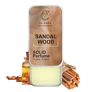 sandalwood solid perfume  alcohol-free warm amp woody fragrance  12g non-greasy solid perfume for men amp women  long-lasting amp earthy scent