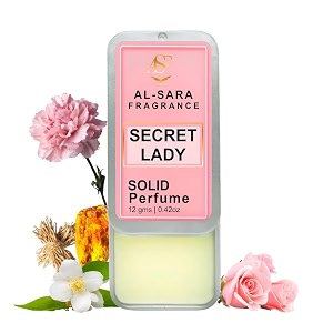 secret lady solid perfume for men amp women  alcohol-free non-greasy long-lasting natural fragrance  portable amp travel-friendly cologne