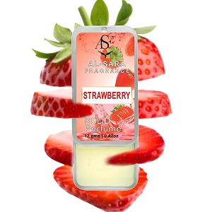 strawberry solid perfume for men amp women  alcohol-free non-greasy long-lasting natural fragrance  portable amp travel-friendly cologne strawberry