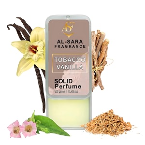 tobacco vanilla solid perfume  alcohol-free long-lasting warm amp sweet fragrance  12g non-greasy solid perfume for men amp women  portable amp travel-friendly cologne