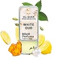 White Oud Solid Perfume | Alcohol-Free, Long-Lasting Woody Fragrance | 12g Non-Greasy Solid Perfume for Men &amp; Women | Portable &amp; Travel-Friendly Cologne