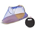 Foldable Mosquito Net for Single Bed (6.5 ft) :: Standard Quality (Blue)…
