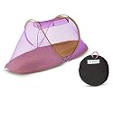 Foldable Mosquito Net for Single Bed (6.5 ft) :: Standard Quality (Blue)…
