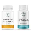 ALA & ALC Complex + Vitamin D3 K2 Bundle | Energy, Metabolism, Cognitive Support, Bone Strength, Immune Health & Daily Wellness